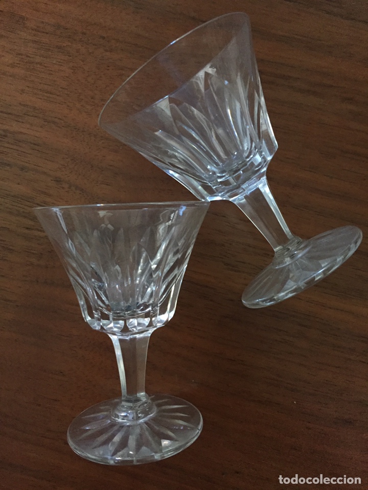 Antiquit&eacute;s: 2 Copas peque&ntilde;as Cristal tallado