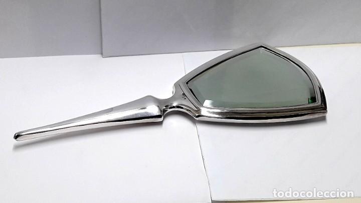 Antig&uuml;edades: GRAN ESPEJO DE MANO DE TOCADOR EN PLATA DE LEY - Foto 4