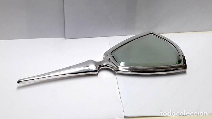 Antig&uuml;edades: GRAN ESPEJO DE MANO DE TOCADOR EN PLATA DE LEY - Foto 5