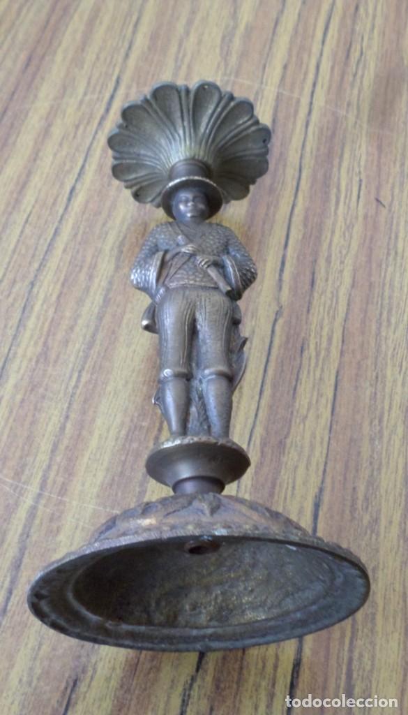 Antig&uuml;edades: Candelabro - l&aacute;mpara bronce lat&oacute;n - Foto 5