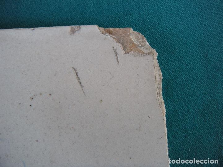 Antig&uuml;edades: AZULEJO S.XVIII MANISES - Foto 3