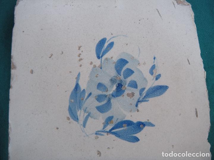 Antig&uuml;edades: AZULEJO S.XVIII MANISES - Foto 4