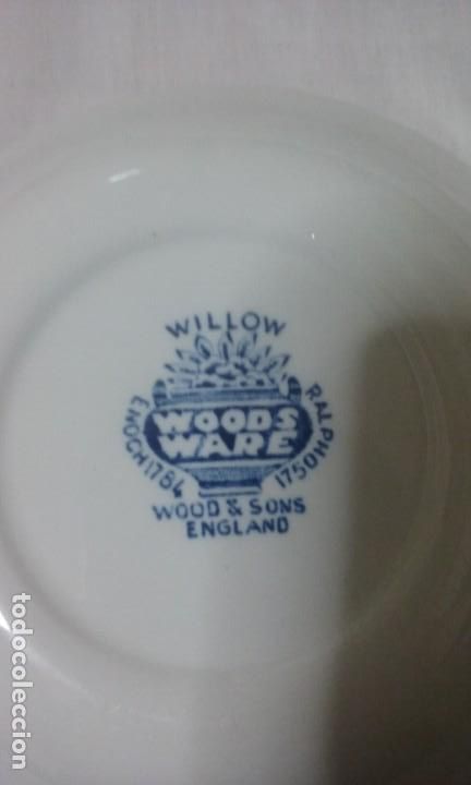 Antig&uuml;edades: Cuenco Wood & Sons 12 cm . Coleccion willow - Foto 2