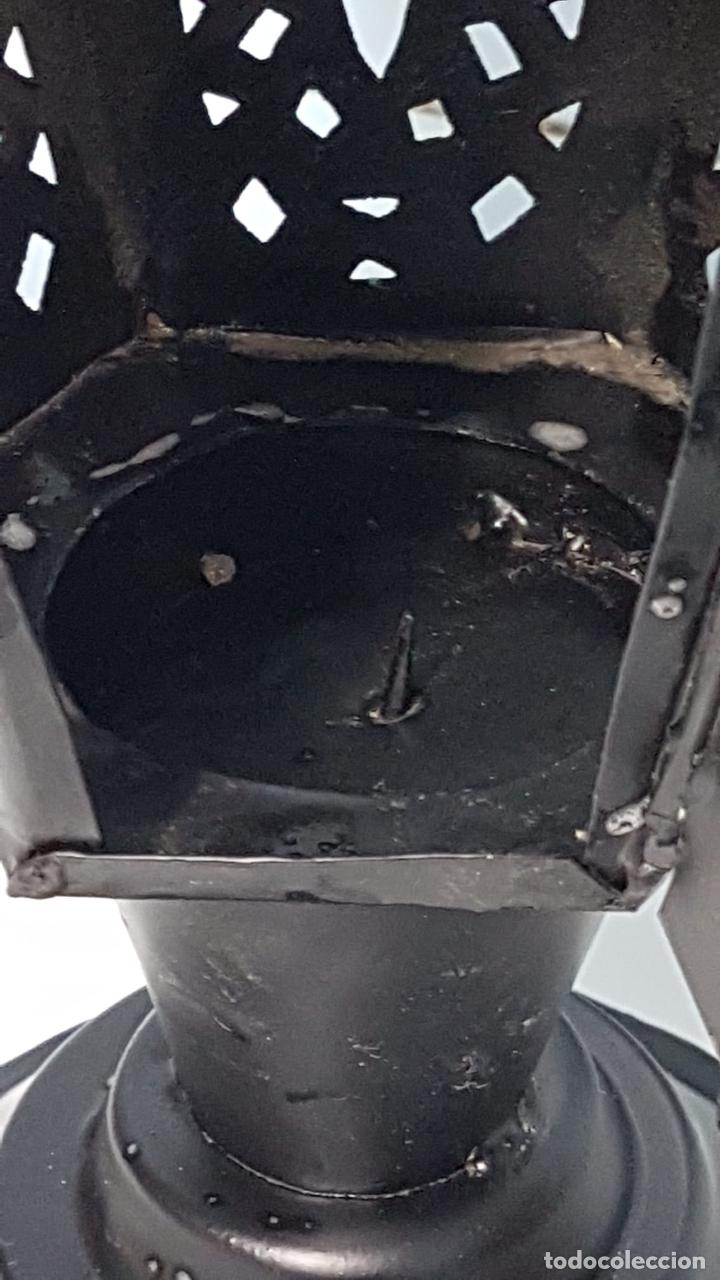 Antig&uuml;edades: Farol met&aacute;lico - Foto 2