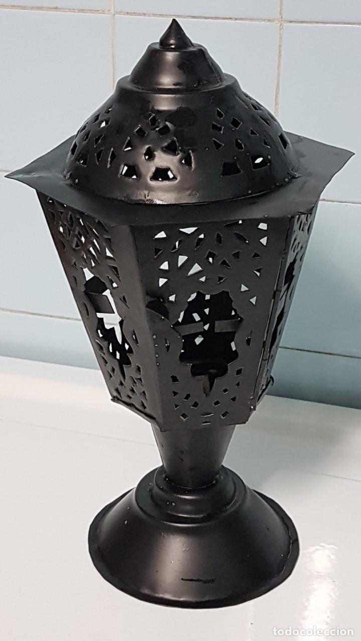 Antig&uuml;edades: Farol met&aacute;lico - Foto 1