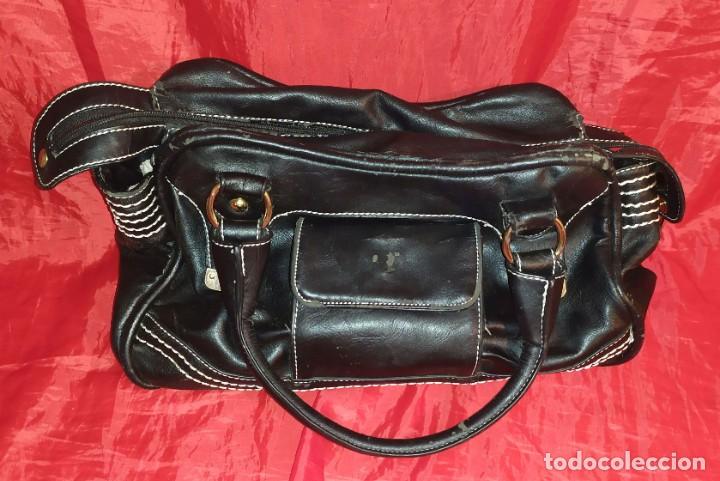 Antig&uuml;edades: BOLSO NEGRO CLASICO - Foto 1