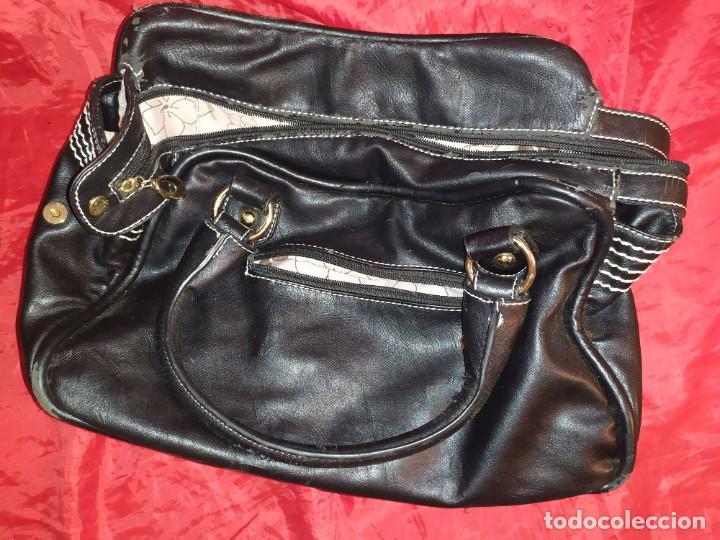 Antig&uuml;edades: BOLSO NEGRO CLASICO - Foto 2
