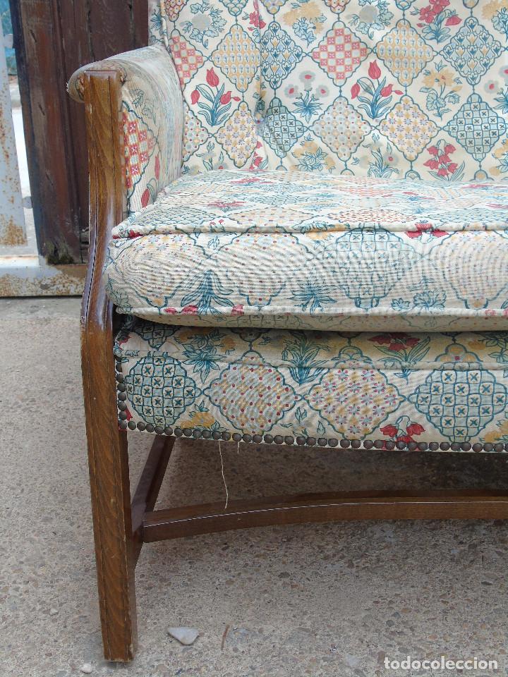 Antig&uuml;edades: ANTIGUO SOF&Aacute; CON ESTRUCTURA DE MADERA, PARA TAPIZAR. - Foto 6