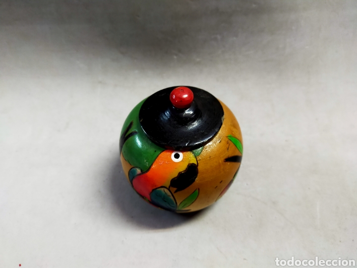 Antig&uuml;edades: CAJA DE MADERA, CON LOROS - Foto 3