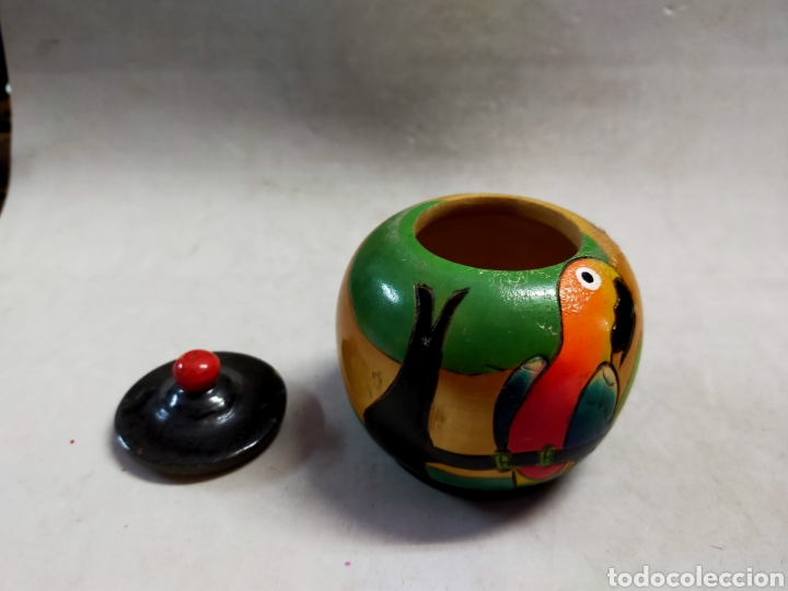 Antig&uuml;edades: CAJA DE MADERA, CON LOROS - Foto 9
