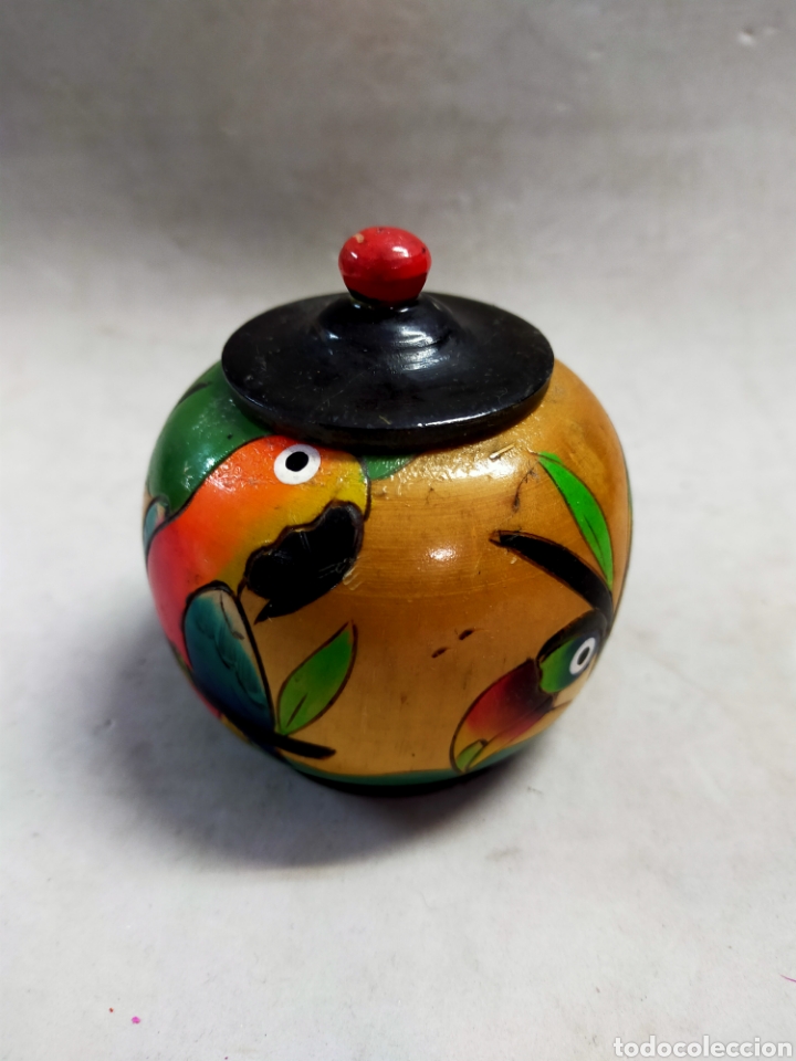 Antig&uuml;edades: CAJA DE MADERA, CON LOROS - Foto 12