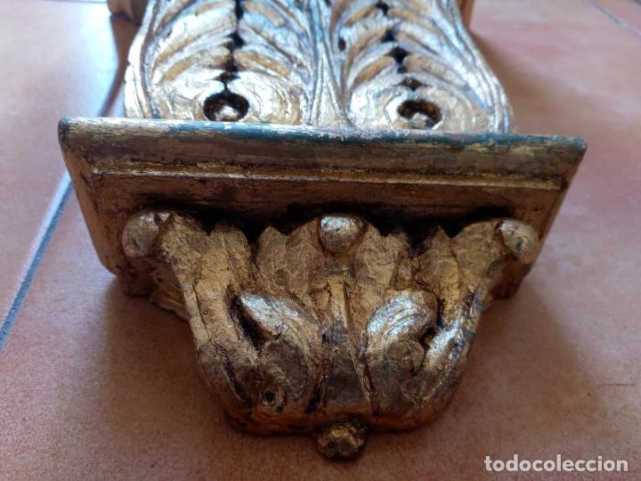 Antig&uuml;edades: Mensula de madera tallada y pan de oro - Foto 3