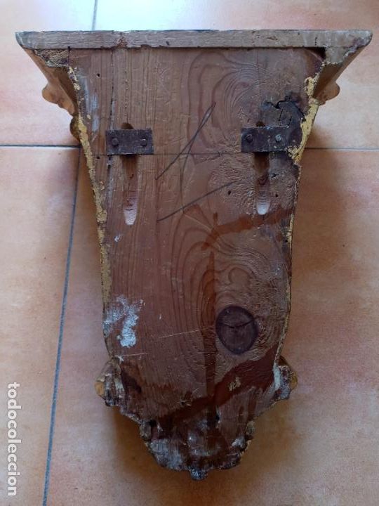 Antig&uuml;edades: Mensula de madera tallada y pan de oro - Foto 12