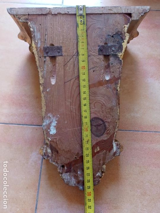Antig&uuml;edades: Mensula de madera tallada y pan de oro - Foto 18