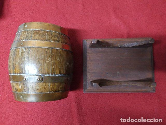 Antig&uuml;edades: ANTIGUO BARRIL CON SOPORTE - Foto 3