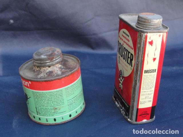 Antig&uuml;edades: 2 BOTES LAT&Oacute;N INSECTICIDA BAYGON Y BRUSTER. - Foto 2