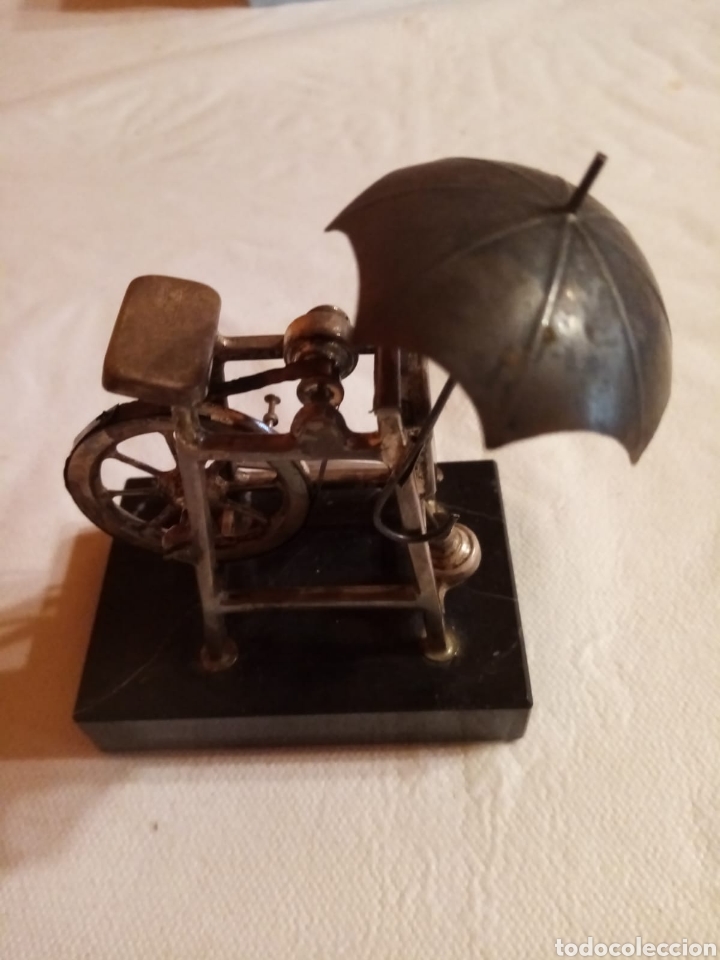 Antig&uuml;edades: Figura rueda de afilar de plata - Foto 3