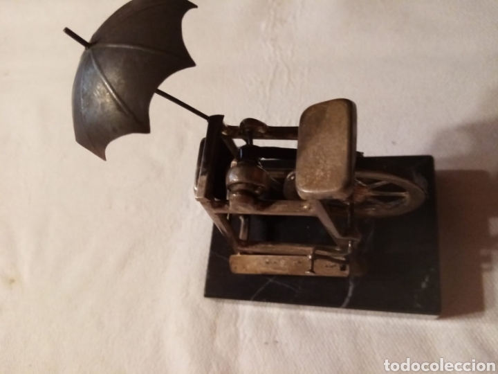 Antig&uuml;edades: Figura rueda de afilar de plata - Foto 5