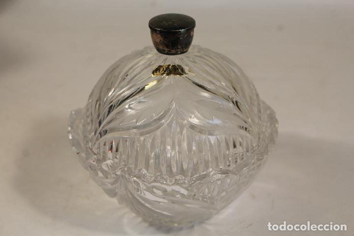 Antig&uuml;edades: joyero de cristal y plata de ley - Foto 2