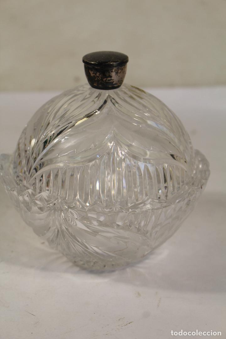 Antig&uuml;edades: joyero de cristal y plata de ley - Foto 3
