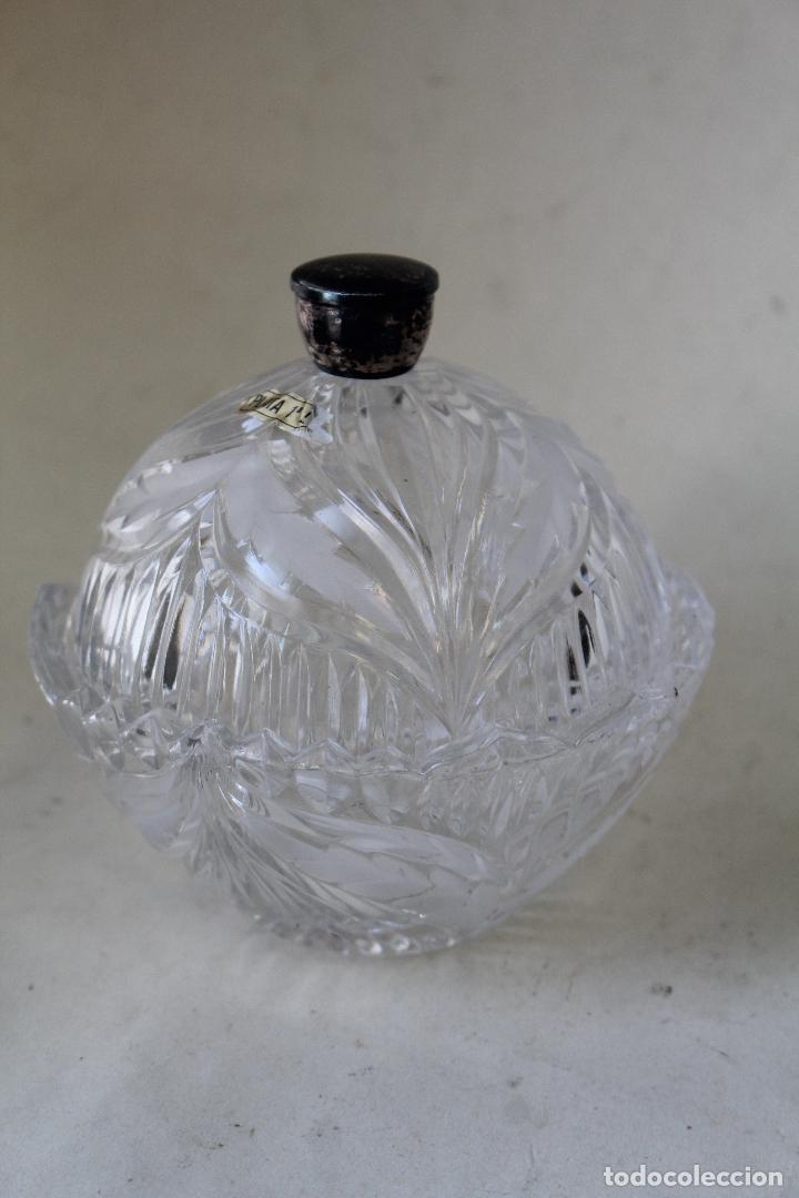Antig&uuml;edades: joyero de cristal y plata de ley - Foto 4