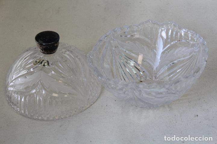 Antig&uuml;edades: joyero de cristal y plata de ley - Foto 5