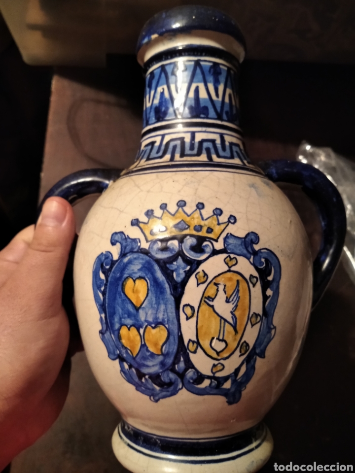 Antig&uuml;edades: Antiguo Jarr&oacute;n con Escudo - Foto 2
