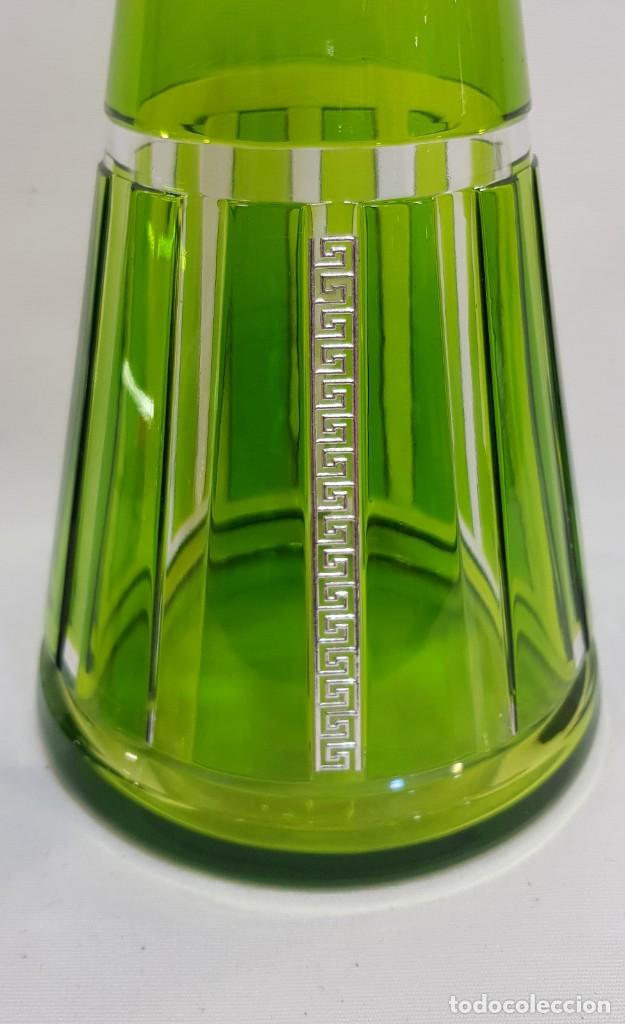 Antig&uuml;edades: Botella de cristal y plata lacada - Foto 5