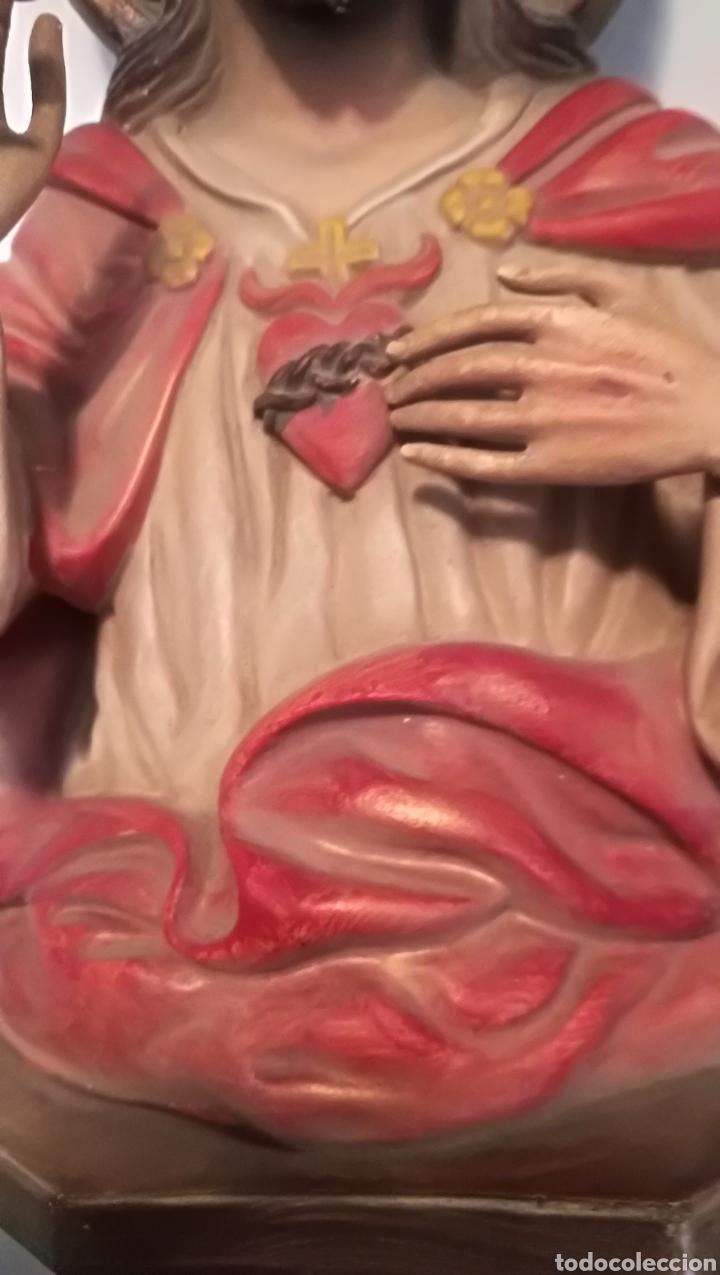 Antig&uuml;edades: CORAZON DE JESUS ESTUCO - Foto 4