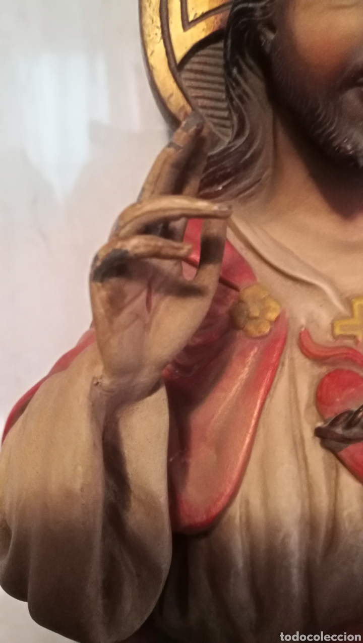 Antig&uuml;edades: CORAZON DE JESUS ESTUCO - Foto 5