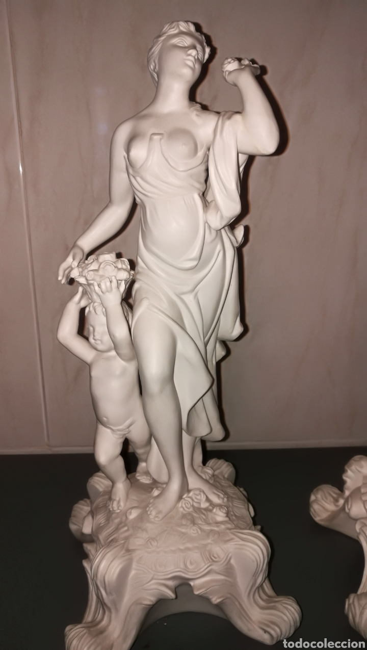 Antig&uuml;edades: ANTIGUA PAREJA DE BISCUIS - Foto 2