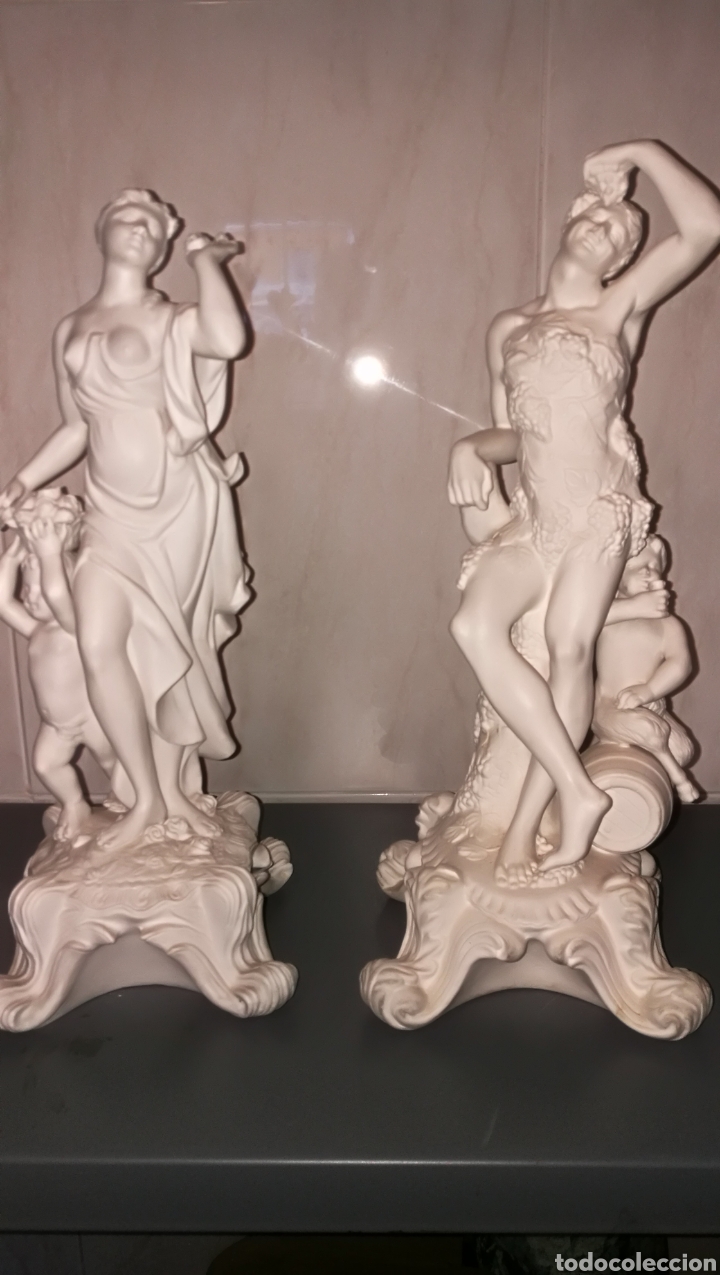 Antig&uuml;edades: ANTIGUA PAREJA DE BISCUIS - Foto 1