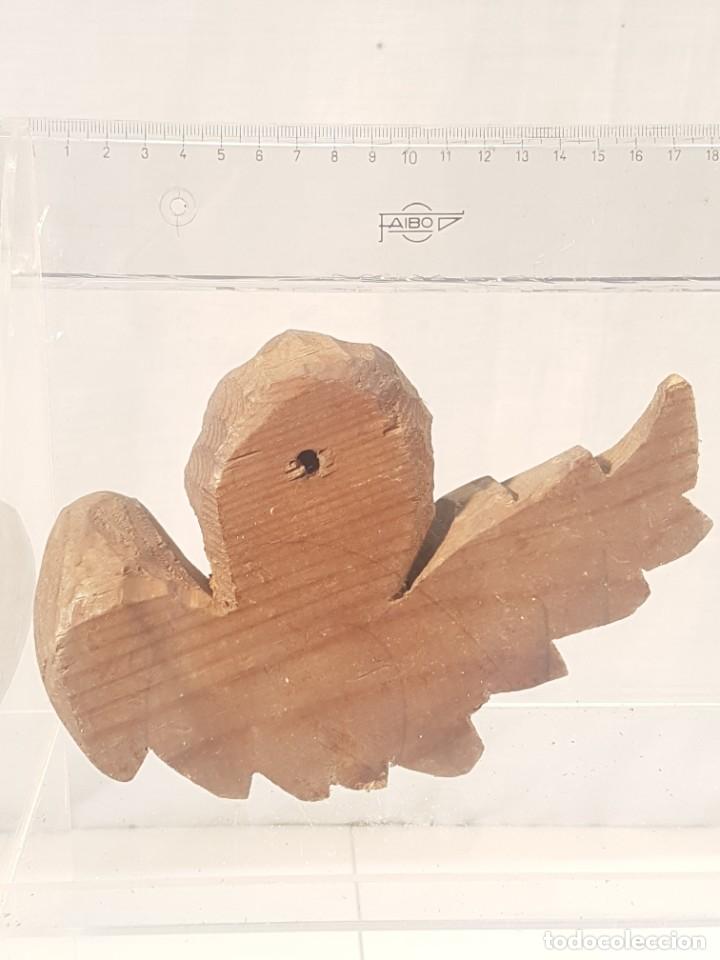 Antig&uuml;edades: Querubin de madera tallada - Foto 2