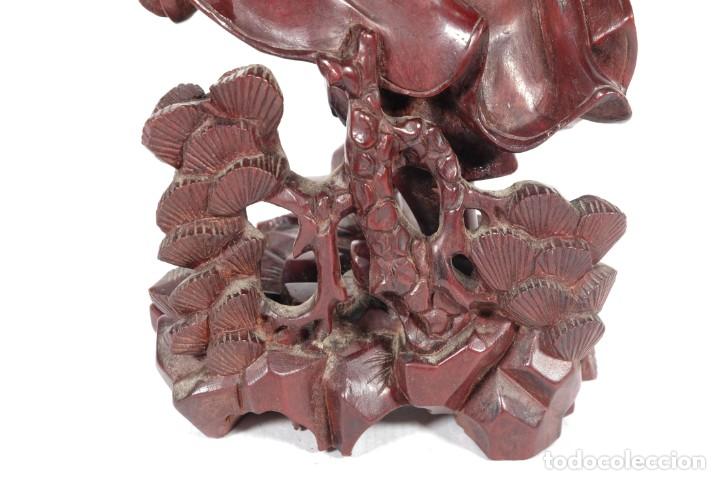 Antig&uuml;edades: Guerrero chino en madera tallada - Foto 9