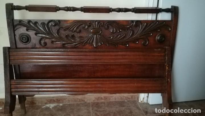 Antig&uuml;edades: Cabecero y piecero antiguo - Foto 2