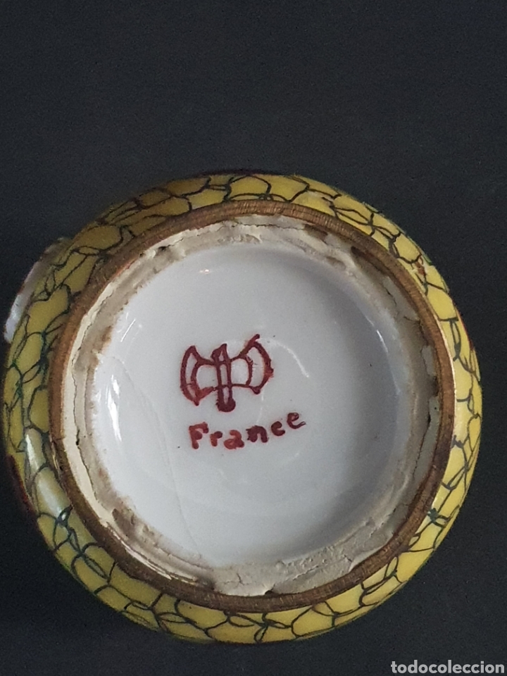 Antig&uuml;edades: TINTERO PORCELANA FRANCIA - Foto 9