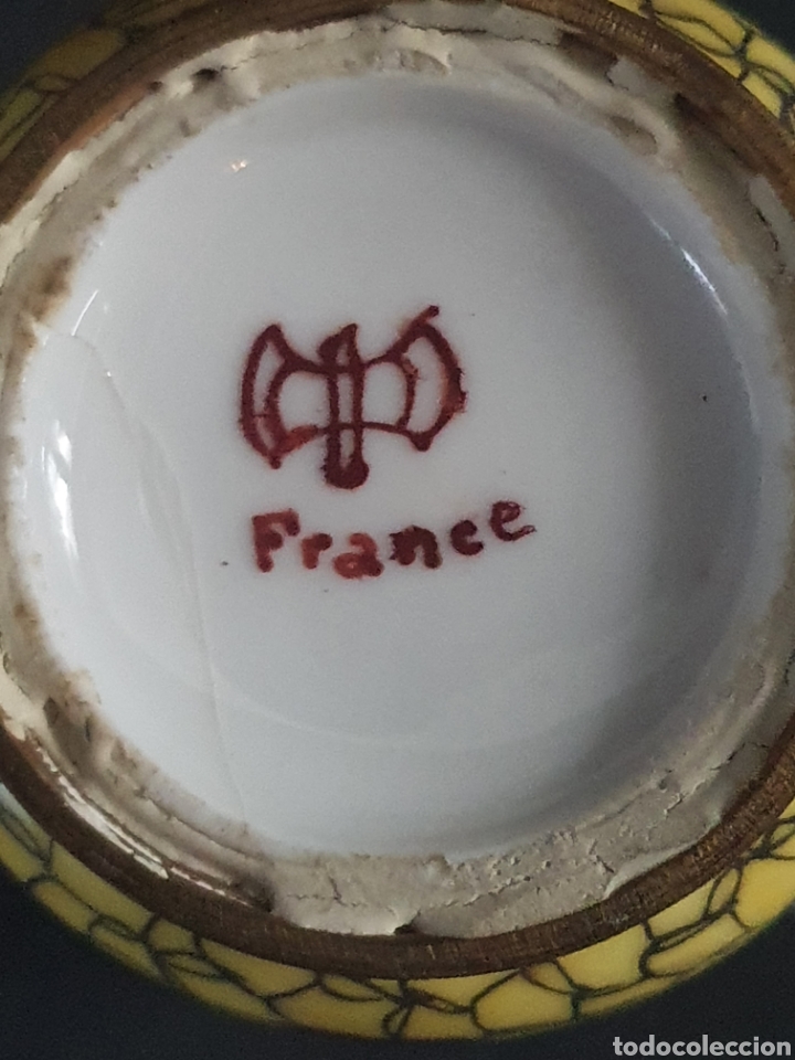 Antig&uuml;edades: TINTERO PORCELANA FRANCIA - Foto 10