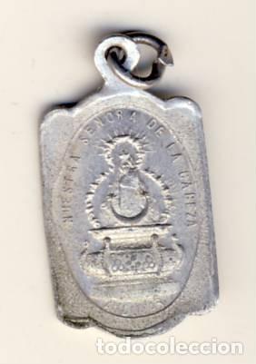 Antiques: HUESA (JA&Eacute;N).-NTRA SRA.DE LA CABEZA.-SU PATRONA.-REVERSO: SANTUARIO DE ANDUJAR. ALUMINIO 23 X 14 MM