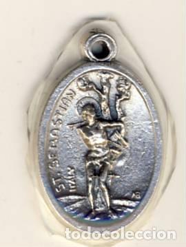 Antiques: HIGUERA DE CALATRAVA (JA&Eacute;N).- SAN SEBASTI&Aacute;N, SU PATRON.- 22 X 15 MM