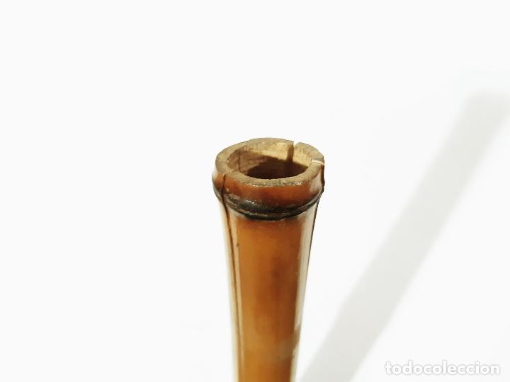 Antig&uuml;edades: ANTIGUO BAST&Oacute;N DE BAMB&Uacute; CORTADO - Foto 4
