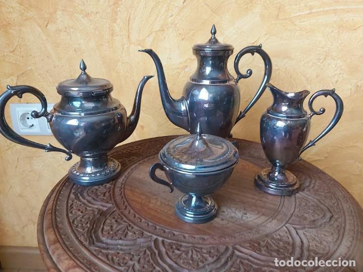 Antig&uuml;edades: Juego de te o caf&eacute; plata - Foto 1