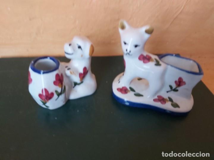 Antiquit&auml;ten: PALILLEROS DE CERAMICA ANIMALES