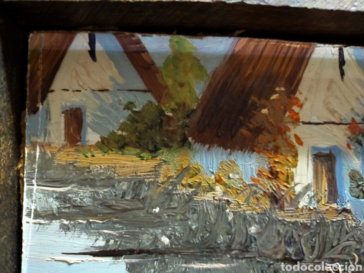 Antig&uuml;edades: CAJA DE MADERA TALLADA CON PINTURA EN INTERIOR - Foto 10