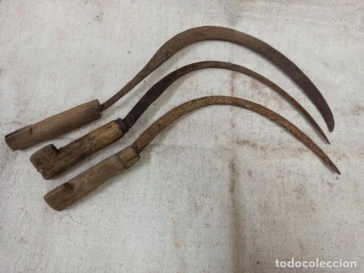 Antig&uuml;edades: Lote de tres hoces CG2 - Foto 4