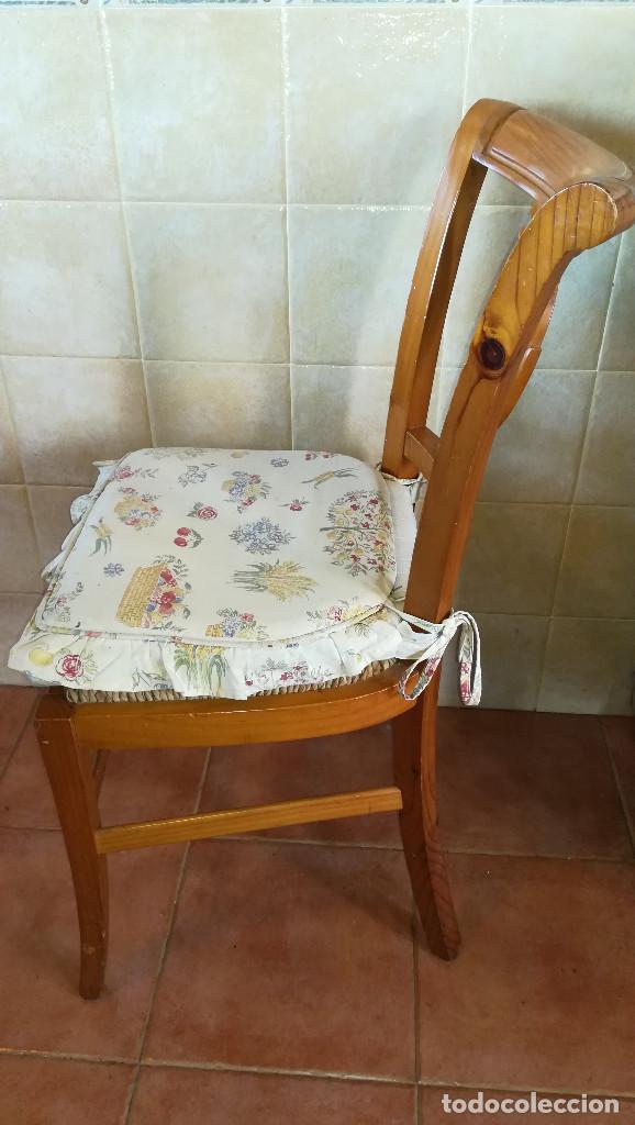 Antig&uuml;edades: SILLAS MADERA ROBLE ASIENTO ESPARTO - Foto 3