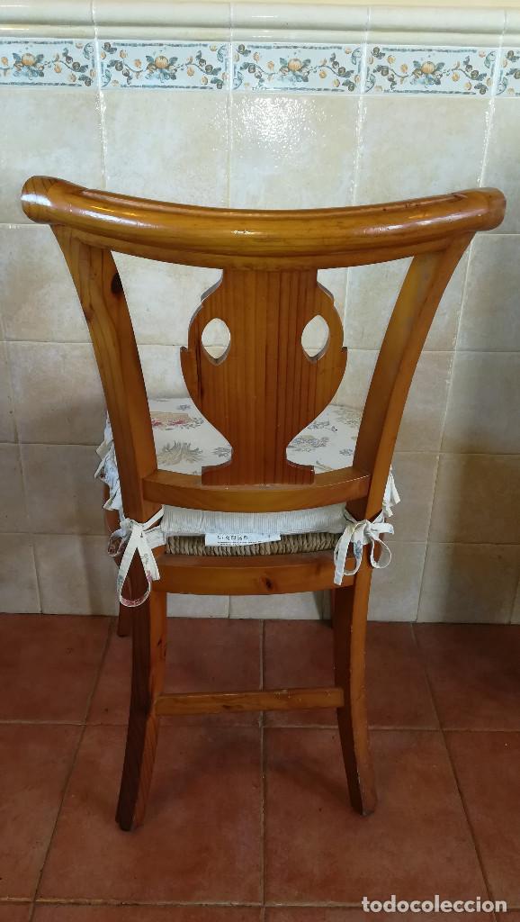 Antig&uuml;edades: SILLAS MADERA ROBLE ASIENTO ESPARTO - Foto 4
