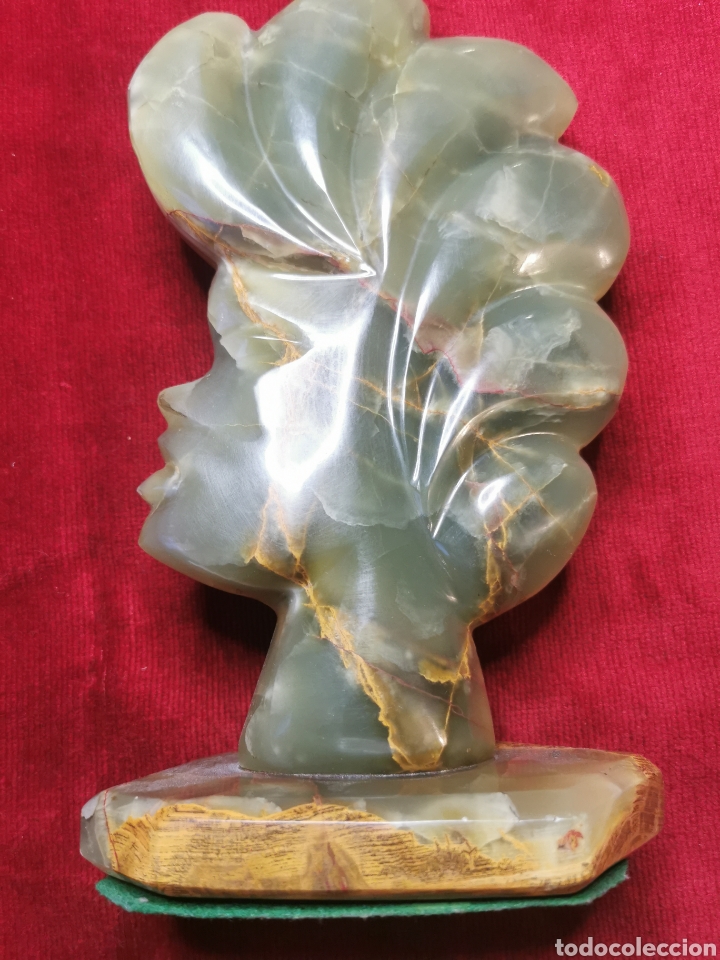 Antig&uuml;edades: Gran figura de jade rostro de mujer - Foto 1