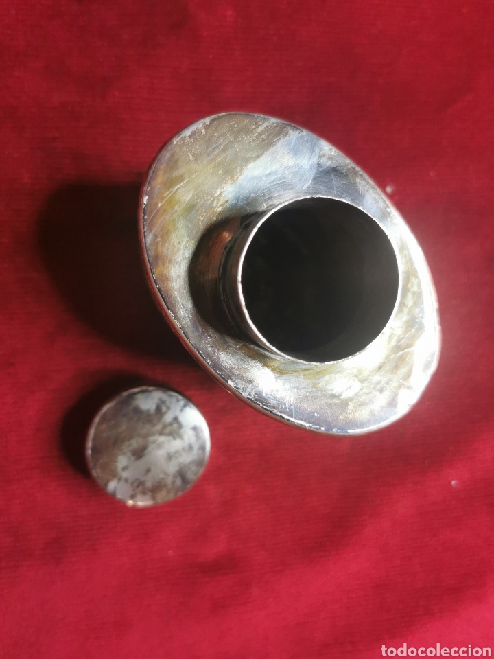 Antig&uuml;edades: Frasco creo que plata para guardar el t&eacute; - Foto 3