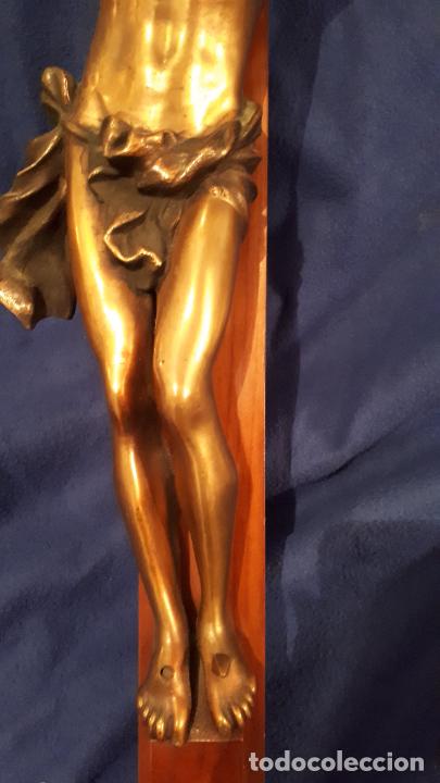 Antig&uuml;edades: Gran crucifijo de bronce - Foto 4