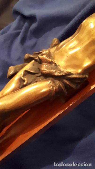 Antig&uuml;edades: Gran crucifijo de bronce - Foto 6